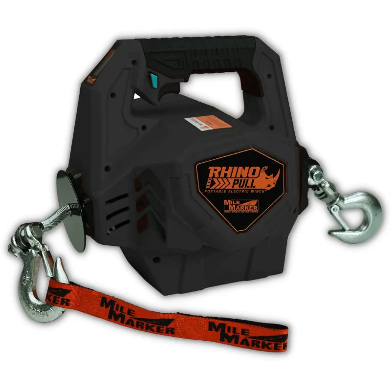 Mile Marker RHINO PULL 1000 LB. Portable Winch With Synthetic Rope Model 71-1000 - Image 4