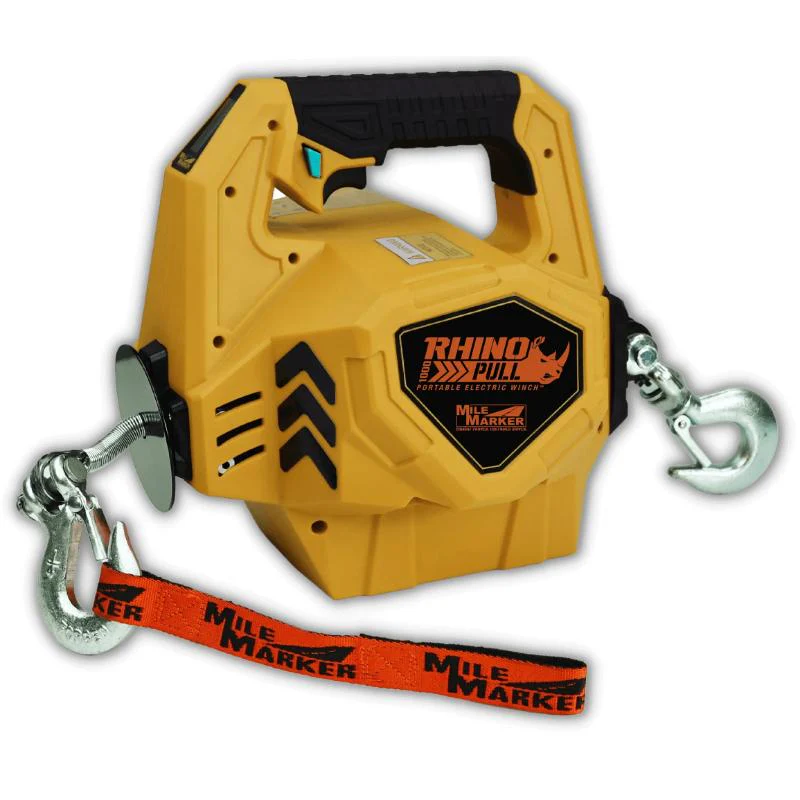 Mile Marker RHINO PULL 1000 LB. Portable Winch With Synthetic Rope Model 71-1000 - Image 7
