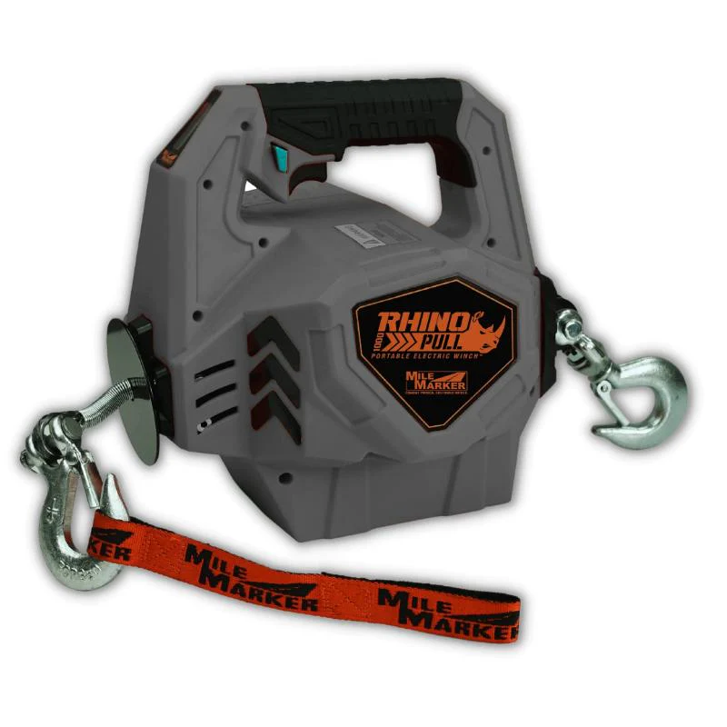 Mile Marker RHINO PULL 1000 LB. Portable Winch With Synthetic Rope Model 71-1000 - Image 9