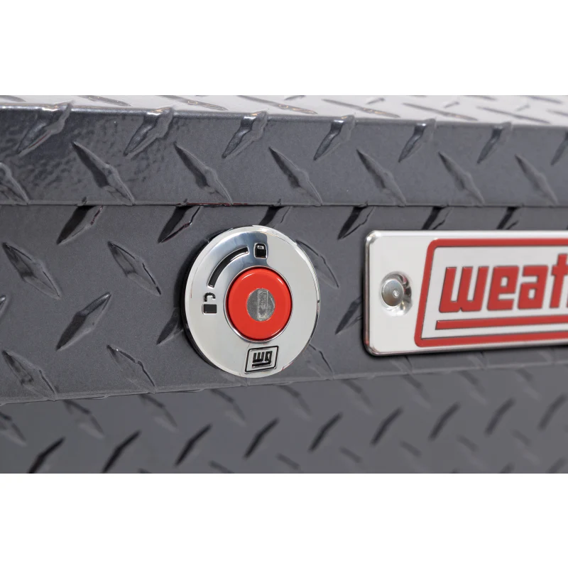 Weather Guard Side Mount Tool Box Gray Aluminum 87X17X13 Model 164-6-04 - Image 5