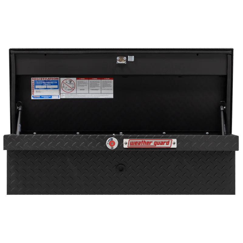 Weather Guard Side Mount Tool Box Low Profile Textured Matte Black Aluminum 41X17X13 Model 180-52-04 - Image 3