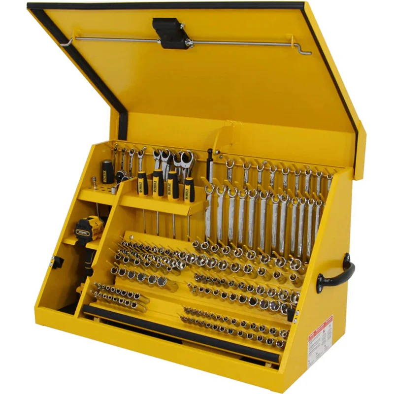 Montezuma 30 x 15 In. Steel Dewalt Triangle® Toolbox Yellow Top Mount Toolbox DXTB30YY