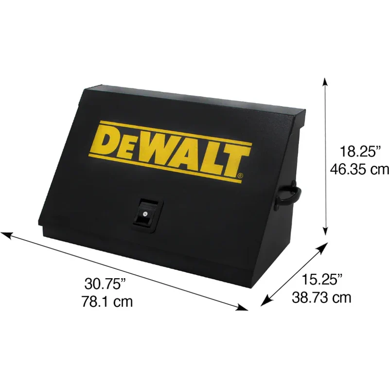 Montezuma 30 x 15 In. Steel Triangle® Toolbox Black Top Mount Toolbox DXTB30BB - Image 16