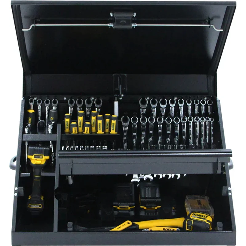 Montezuma 30 x 15 In. Steel Triangle® Toolbox Black Top Mount Toolbox DXTB30BB - Image 4
