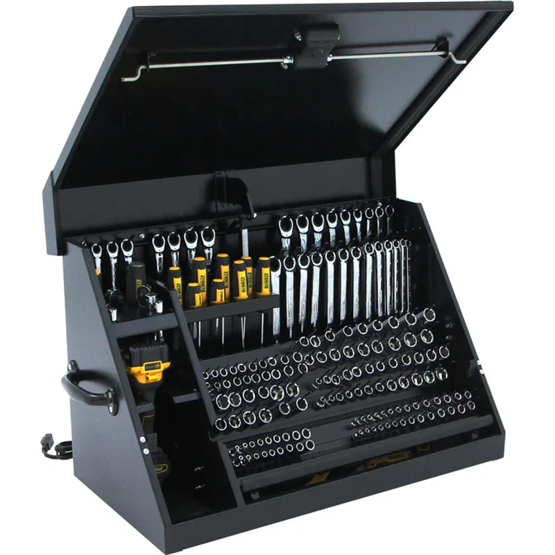 Montezuma 30 x 15 In. Steel Triangle® Toolbox Black Top Mount Toolbox DXTB30BB - Image 7