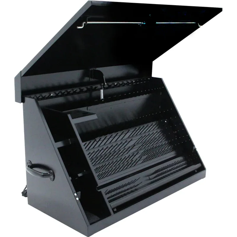 Montezuma 36 x 17 In. Steel Triangle® Toolbox Black Top Mount Toolbox DXTB36BB - Image 10