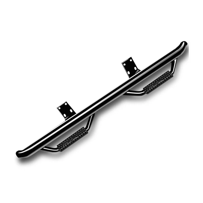 N-Fab Cab Length Side Steps Gloss Black Mild Steel Model F9984CC