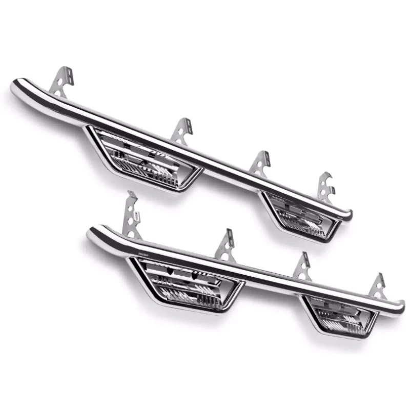 N-Fab Cab Length Podium Side Steps Stainless Steel Model HPC0780CC-SS