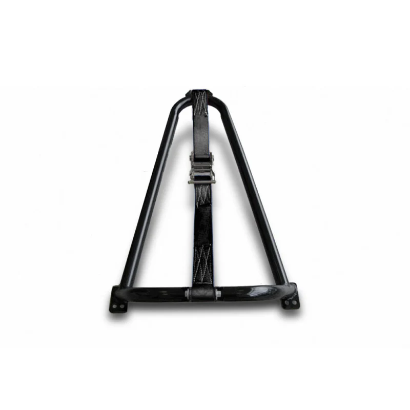 N-Fab Gloss Black Bed Mounted Tire Carrier W/ Black Strap Model BM1TCBK