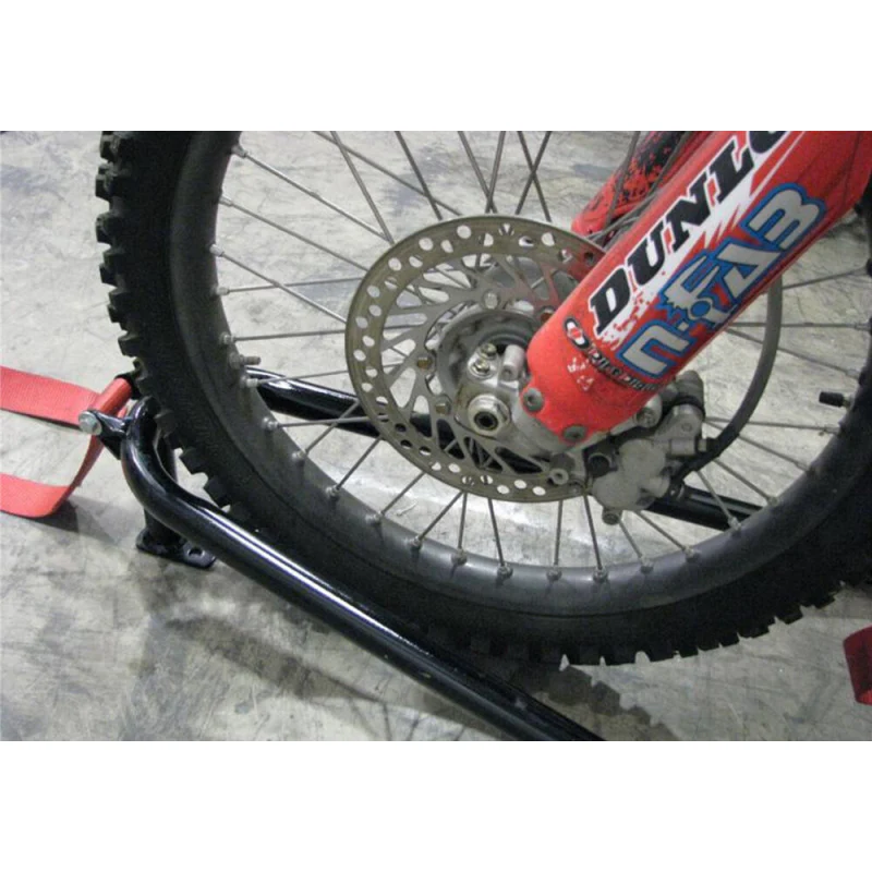 N-Fab Gloss Black Bed Mounted Tire Carrier W/ Black Strap Model BM1TCBK - Image 3