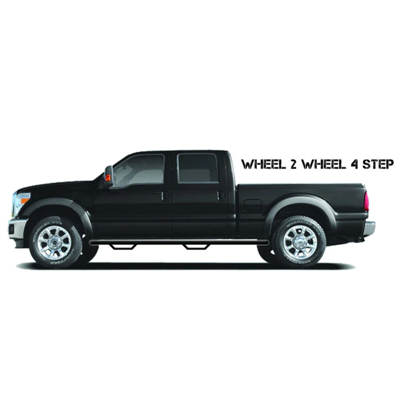 N-Fab Side Steps Wheel To Wheel Textured Black Steel Model H0166-TX - Image 5