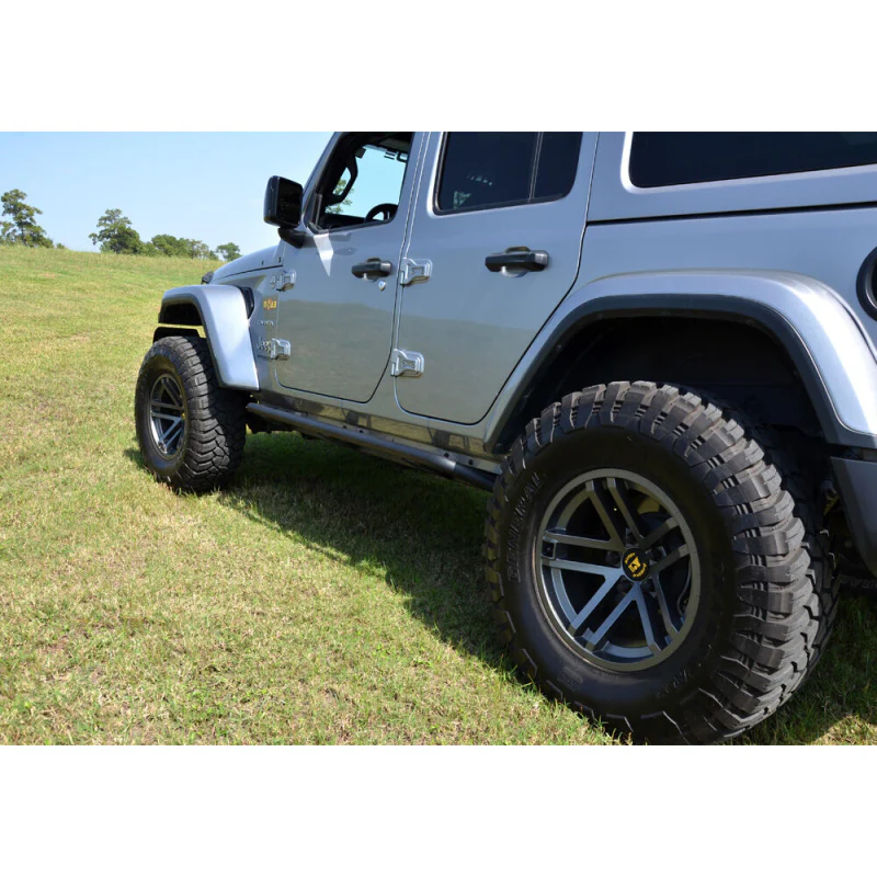N-Fab Trailslider Rock Sliders Textured Black Steel Model TSJ074-TX - Image 4