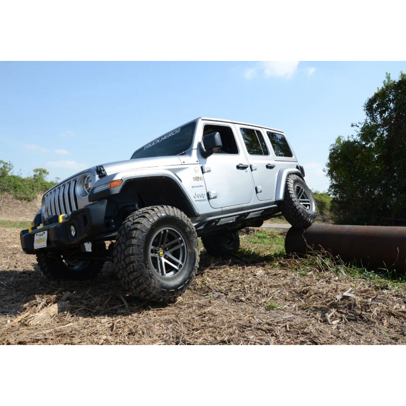 N-Fab Trailslider Rock Sliders Textured Black Steel Model TSJ194-TX - Image 3