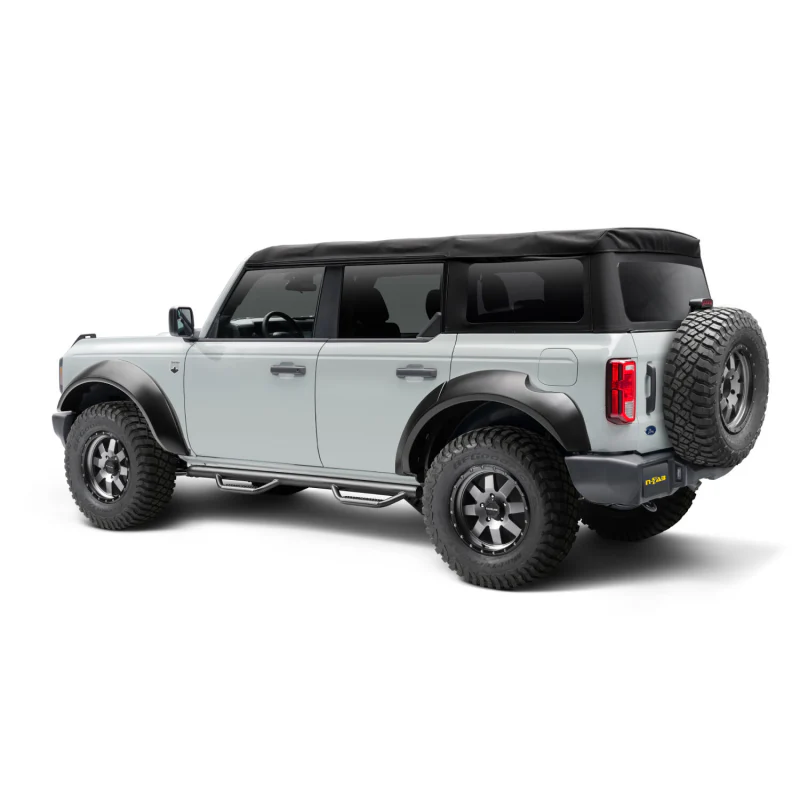 N-Fab Wheel To Wheel Side Steps Gloss Black Steel Model F2156B - Image 4