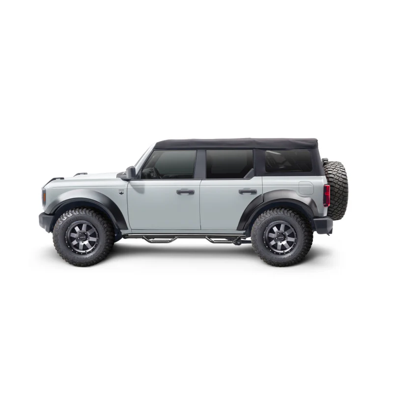 N-Fab Wheel To Wheel Side Steps Gloss Black Steel Model F2156B - Image 6