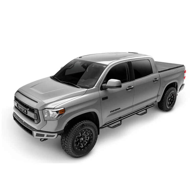 N-Fab Wheel To Wheel Side Steps Gloss Black Steel Model F9584V - Image 5