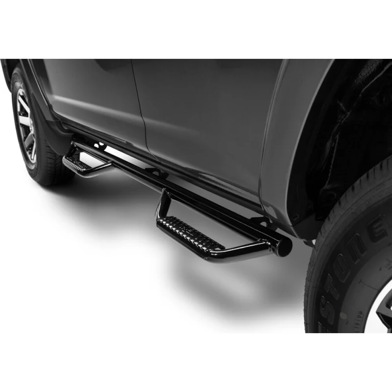 N-Fab Wheel To Wheel Side Steps Gloss Black Steel Model T1164RL-GB - Image 5