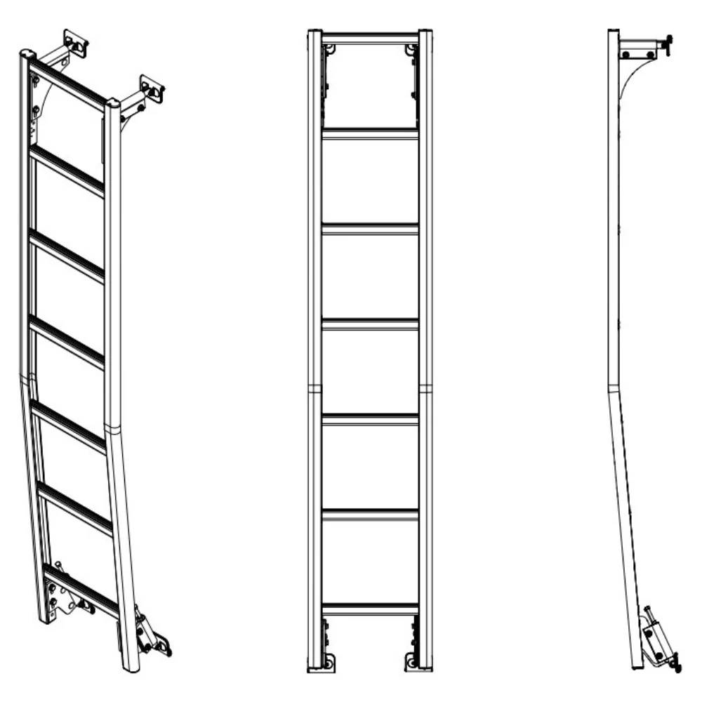 Prime Design Aluminum Rear Access Ladder for Mercedes Sprinter High Roof AAL-8003 - Image 3