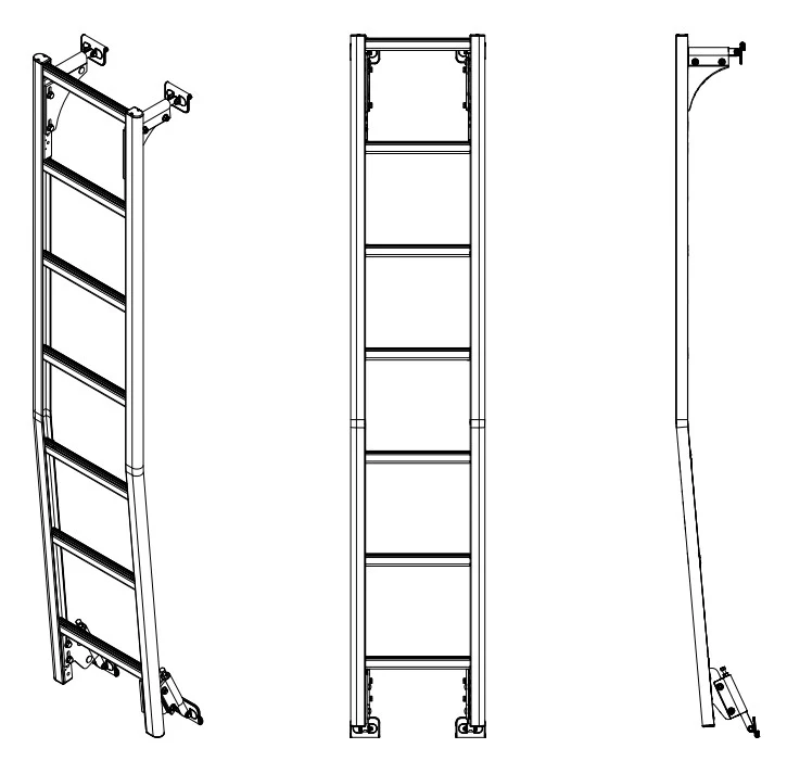 Prime Design Aluminum Rear Access Ladder for Nissan NV Cargo High Roof AAL-8014 - Image 3