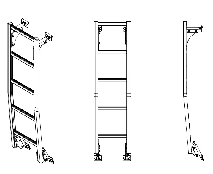 Prime Design Aluminum Rear Access Ladder for Nissan NV Cargo Low Roof AAL-8013 - Image 3