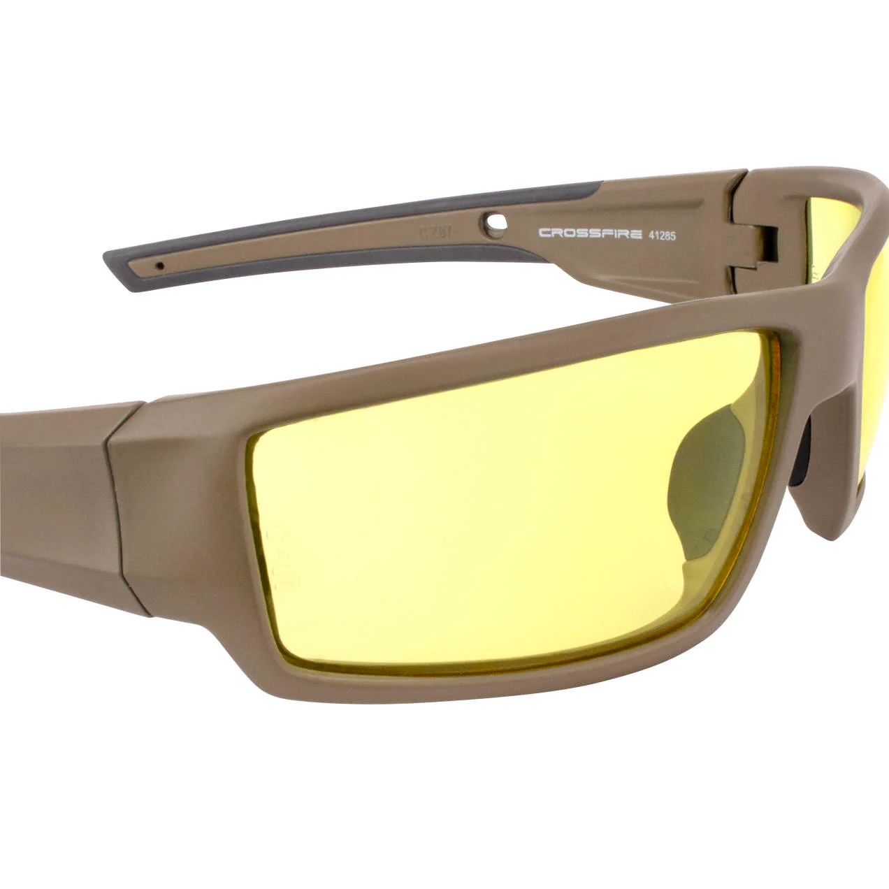 Radians Crossfire Cumulus Premium Safety Eyewear, Tan SDE Frame / HD Yellow Lens RNS41285 - Image 8