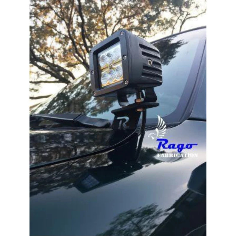 Rago Fabrication 1995-2004 1st Gen Toyota Tacoma Ditch Light Mounts Model R9504TTACDIT - Image 3