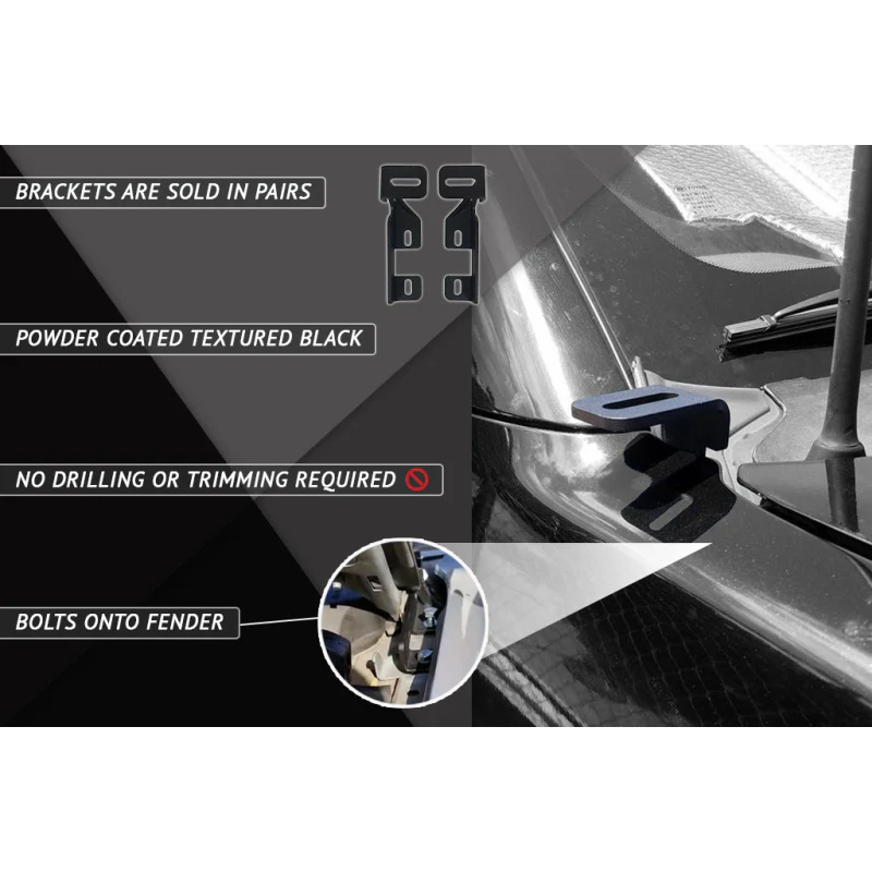 Rago Fabrication 2005-2015 Nissan Xterra Ditch Light Mounts Model R0515XTRRATDIT - Image 5