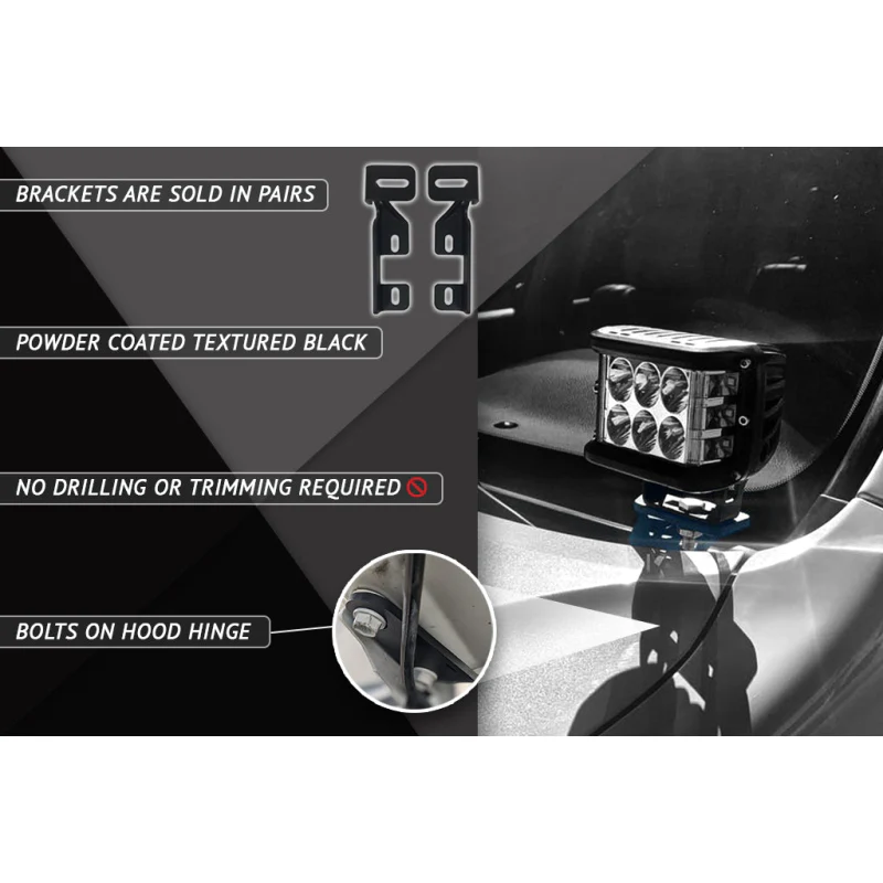 Rago Fabrication 2005-2017 2nd Gen Nissan Frontier Ditch Light Mounts Model R0415NFRONTDIT - Image 8