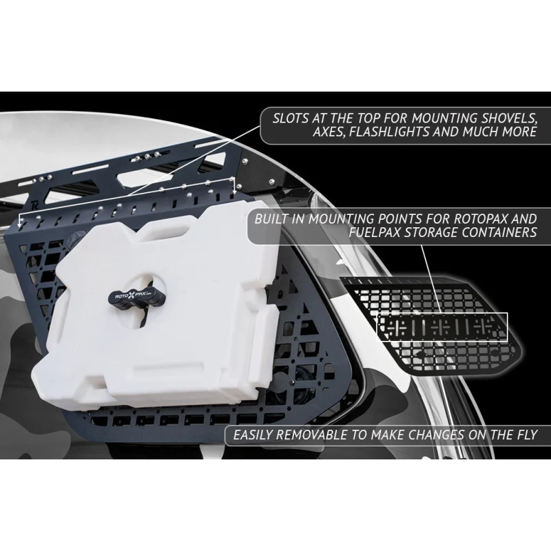 Rago Fabrication 2010-2023 5th Gen Toyota 4Runner E-MSP (Exterior Molle Storage Panel) Model R1017T4RUMSPOS-PRIN-P - Image 5