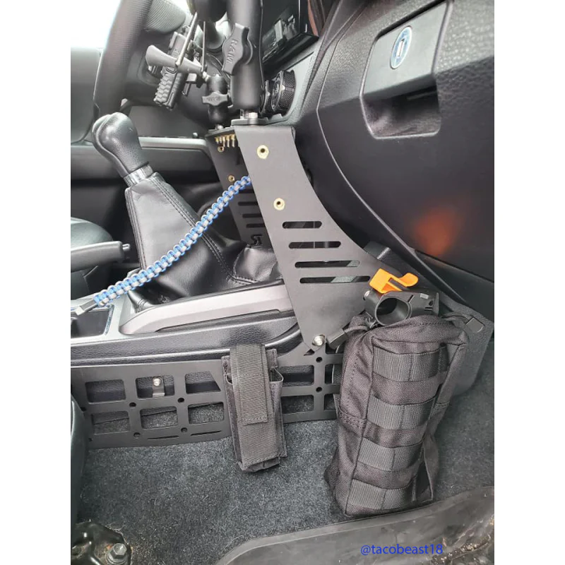 Rago Fabrication 2016-2023 3rd Gen Toyota Tacoma Center Console Molle Storage Panel Model R1619TTAUCCMP - Image 2