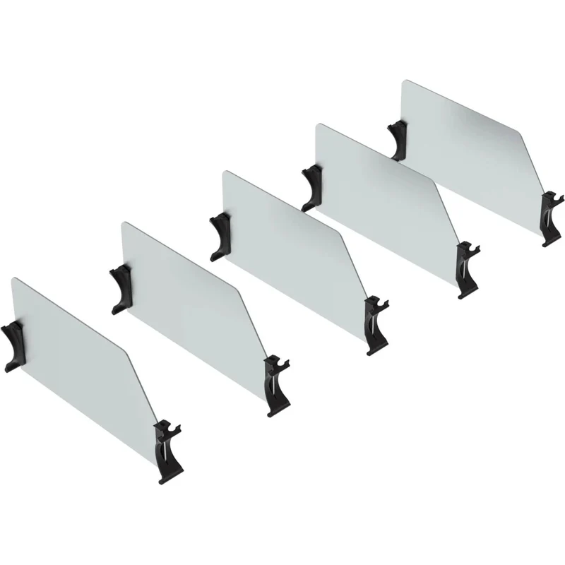 Ranger Design 12" Van Shelving Set of 5 High Dividers with Clips - 10 Bulk Pack Model 62-UDH12x10