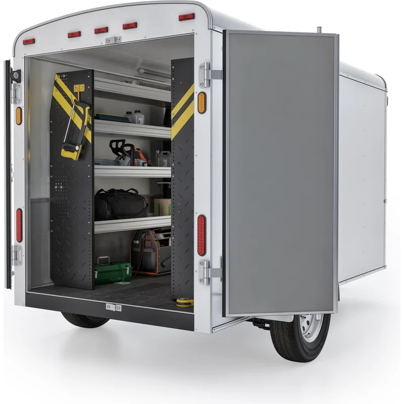 Ranger Design Contractor Van Shelving Package for 14' Box Truck - Enclosed Trailer Model BTL-10 - Image 6