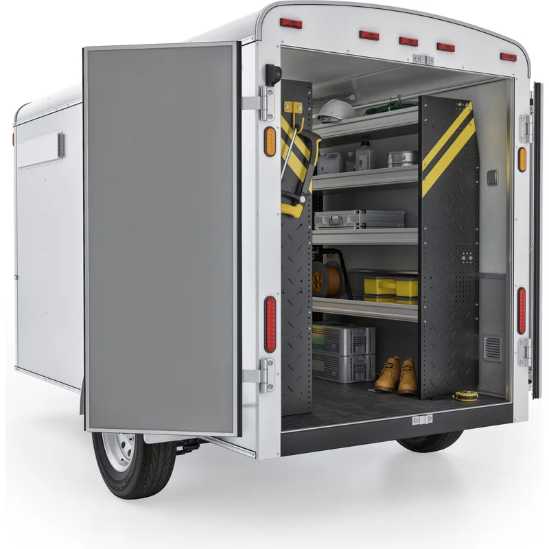 Ranger Design Contractor Van Shelving Package for 14' Box Truck - Enclosed Trailer Model BTL-10 - Image 7