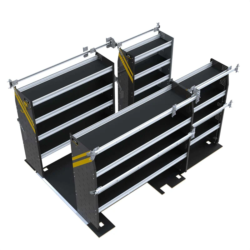 Ranger Design Contractor Van Shelving Package for Chevrolet BrightDrop 400 - Includes E-Floor & Mounting Tracks Model BZS-10