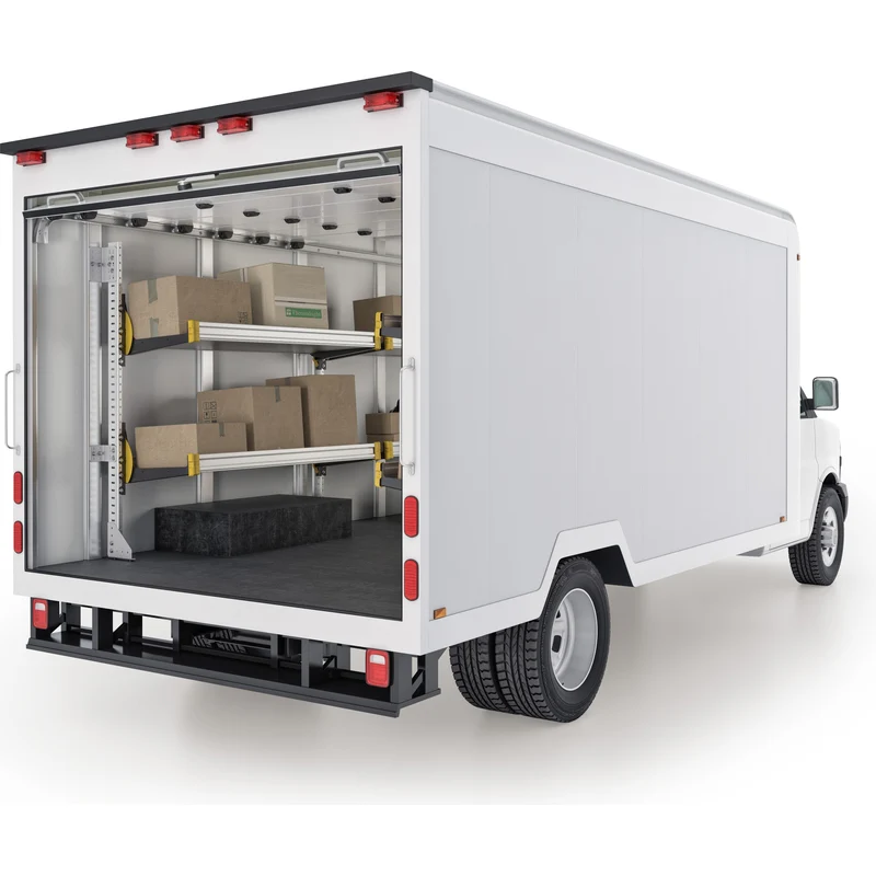 Ranger Design Delivery Van Shelving Package for 14' Box Truck-Enclosed Trailer Model BTL-19 - Image 3