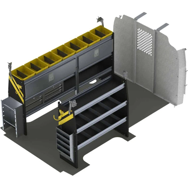 Ranger Design Electrician Van Shelving Package for Chevrolet Express 135" Wheelbase Model GSR-11