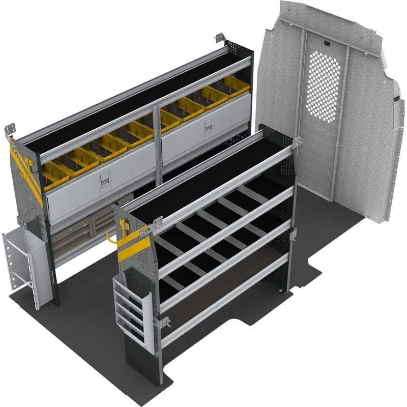 Ranger Design Electrician Van Shelving Package for Ford Transit High Roof 148" & 148" Extended Wheelbase Model FTH-11