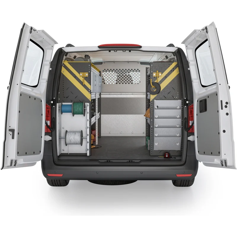 Ranger Design Electrician Van Shelving Package for Mercedes Metris All Wheelbase - Single Sliding Doors Model MML-11 - Image 2