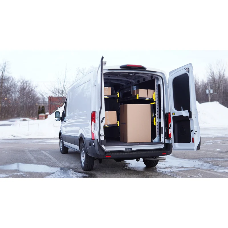 Ranger Design Fold-Away Cargo Van Foldable Shelving System - 2 Levels 65"H x 72"W Model F5-RA72-2 - Image 6