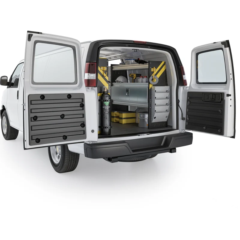 Ranger Design HVAC Van Shelving Package for Chevrolet Express 135" Wheelbase Model GSR-12 - Image 4