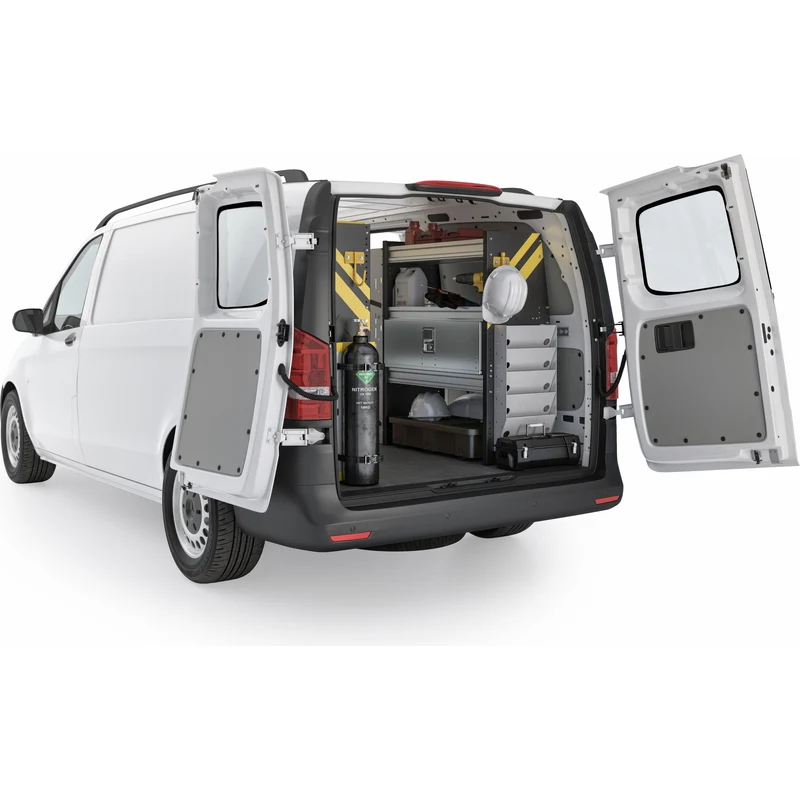 Ranger Design HVAC Van Shelving Package for Mercedes Metris All Wheelbase - Single Sliding Door Model MML-12 - Image 4