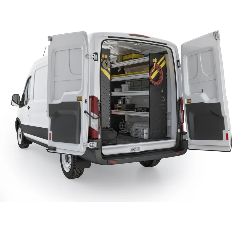 Ranger Design Mobile Service & Plumbing Van Shelving Package for Ford Transit Mid Roof 148" Wheelbase Model FTM-16 - Image 4