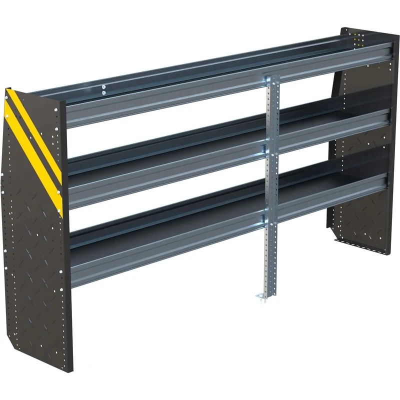 Ranger Design N4 3 Tray Steel Van Shelving for Low Roof Vans 16"x84"x44.5" - 12 Bulk Pack  Model N4-RS84-3x12