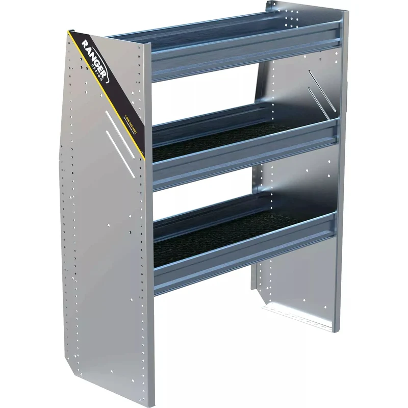 Ranger Design N4 Composite 3 Tray Aluminum Van Shelving for Low Roof Vans 16"x36"x44.5" Model N4-RA36-3C