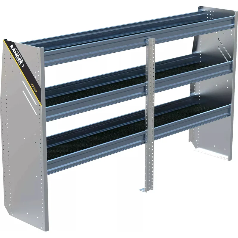 Ranger Design N4 Composite 3 Tray Aluminum Van Shelving for Low Roof Vans 16"x72"x44.5" Model N4-RA72-3C