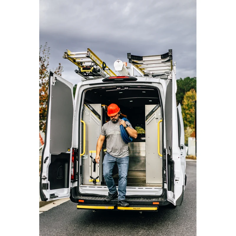 Ranger Design N5 Composite 4 Tray Aluminum Van Shelving for High Roof Vans 16"x84"x62" Model N5-RA84-4C - Image 3