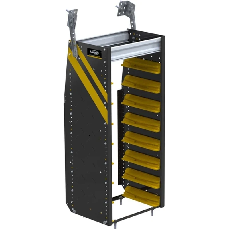 Ranger Design Partskeeper Parts Organizer Steel Storage Cabinet w/ 2 Shelves 16"x19.5"x44.5" - No Carry Cases Model N4-UPS00