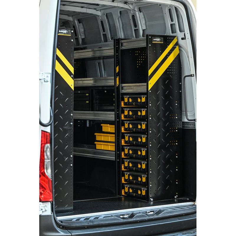 Ranger Design Partskeeper Parts Organizer Steel Storage Cabinet w/ 8 Carry Cases and 2 Shelves 16"x20"x62" Model N5-PS20-8 - Image 5