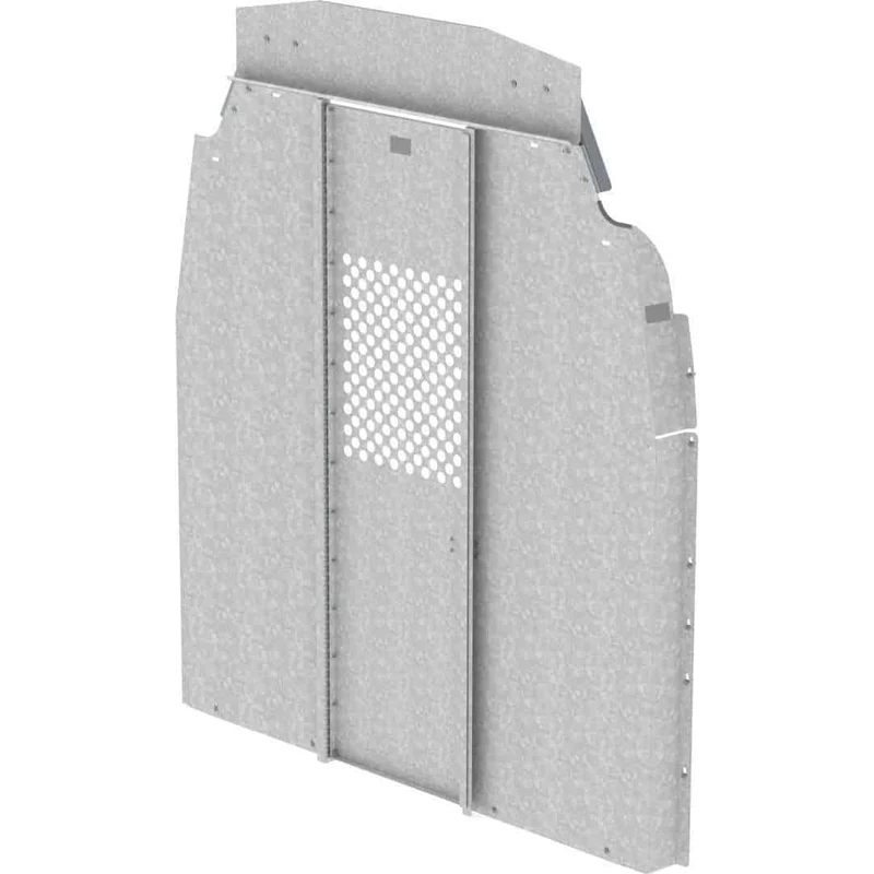 Ranger Design Steel Straight Door Partition for Ford Transit High Roof 148" & 148" Extended Wheelbase - Swing Door w/ Perforated Window Model C30-FTH