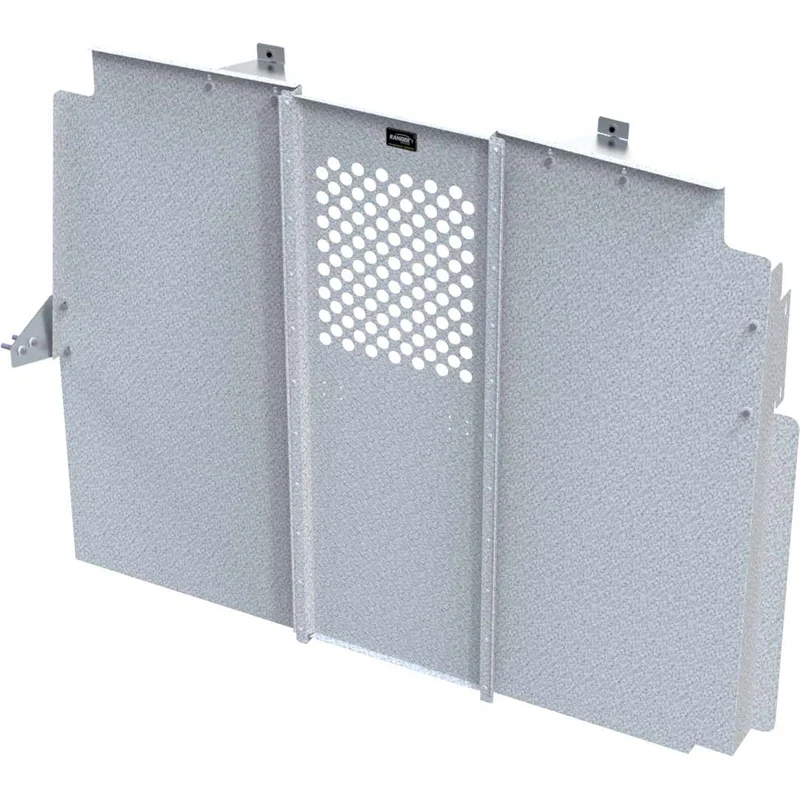 Ranger Design Steel Straight Door Partition for Nissan NV Low Roof - No Access w/ Perforated Window Model C20-NL